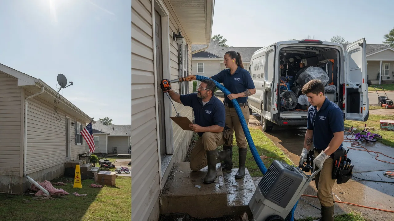 Ceiling Water Damage Restoration in Williamsville, IL near me